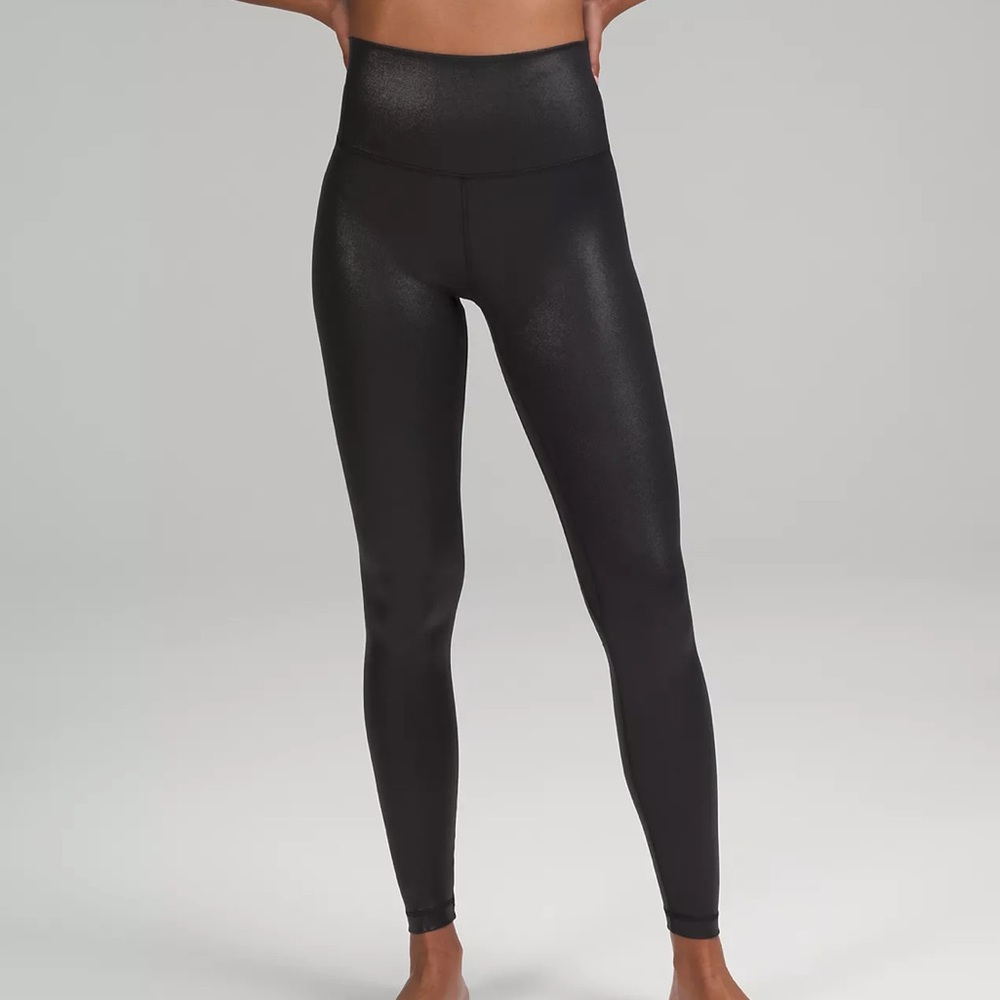 Athleta all over gleam faux leather leggings